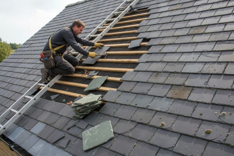 Slate Roof Leak Repair detail